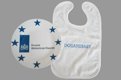 Kinderbordje met logo - Gepersonaliseerd Cadeau - In-house Geborduurd