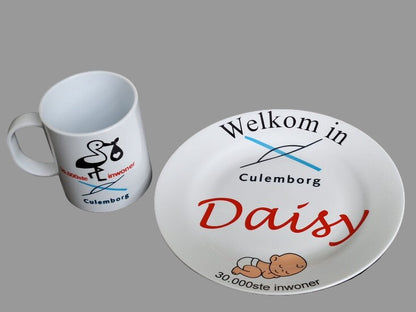 Kinderbordje met logo - Gepersonaliseerd Cadeau - In-house Geborduurd