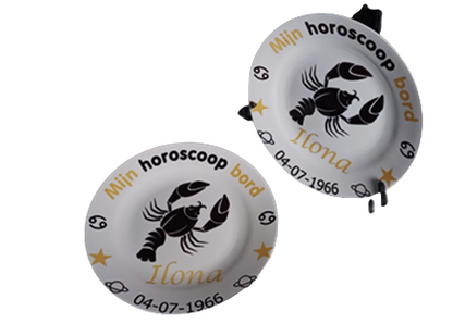 Sierbordje met Sterrenbeeld Rood - Gepersonaliseerd Cadeau - In-house Geborduurd