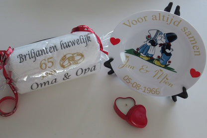 Briljanten huwelijk cadeau | 65 jaar getrouwd - 