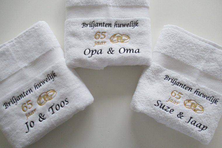 Briljanten huwelijk cadeau | 65 jaar getrouwd -