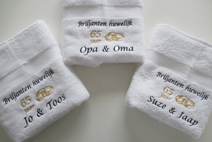 Briljanten huwelijk cadeau | 65 jaar getrouwd -