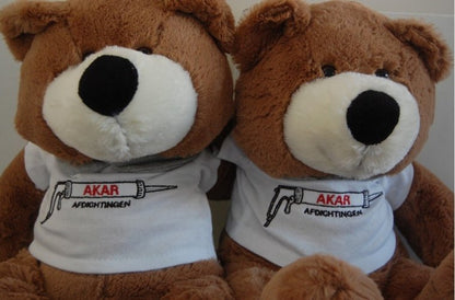 Knuffelbeer met Logo - Gepersonaliseerd Cadeau - In-house Geborduurd