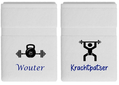 Fitness handdoek met naam - Gepersonaliseerd Cadeau 