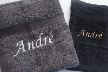Gastendoek met naam of tekst - Gepersonaliseerd Cadeau - In-house Geborduurd