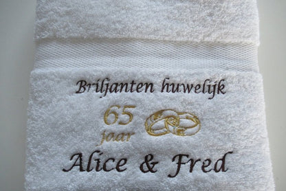 Briljanten huwelijk cadeau | 65 jaar getrouwd -