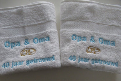 Opa en Oma 40 jaar getrouwd cadeau - Gepersonaliseerd Cadeau -