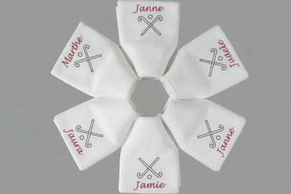 Hockey handdoek met naam en afbeelding- Cadeau - Geborduurd| Borduurkado