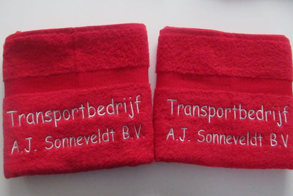 Handdoek logo - Gepersonaliseerd Cadeau - In-house Geborduurd