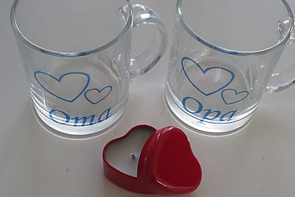 Hartjes kaars rood