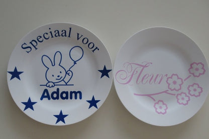 Kinderbordje met Naam en Afbeelding