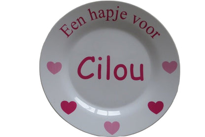 Kinderbordje met naam - Gepersonaliseerd Cadeau - In-house Geborduurd