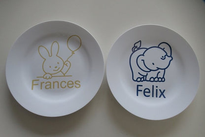 Kinderbordje met Naam en Afbeelding - Gepersonaliseerd Cadeau - In-house Geborduurd