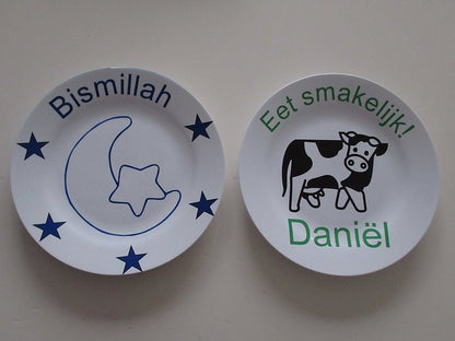 Kinderbordje met Naam en Afbeelding