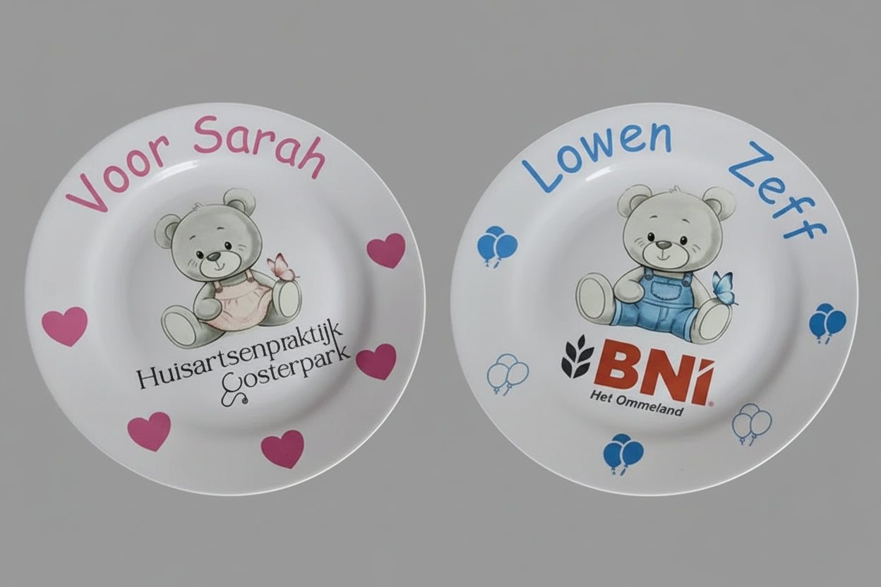 kinderbordjes met logo