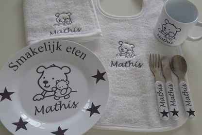 Kinderbordje met Naam en Afbeelding