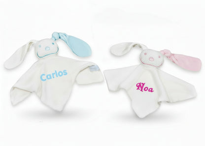 Tutpoppetje met Naam - Knuffelpop met Naam Roze - Gepersonaliseerd Cadeau - In-house Geborduurd
