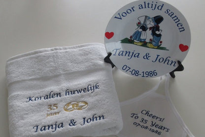 Koralen huwelijk cadeau | 35 jaar getrouwd | 