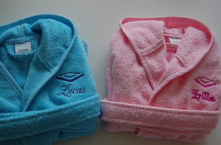 Badjas met naam en logo - Gepersonaliseerd Cadeau -