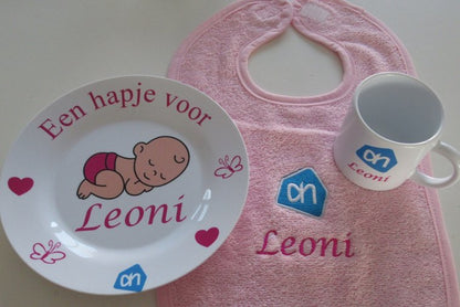 Kinderbordje met logo - Gepersonaliseerd Cadeau - In-house Geborduurd