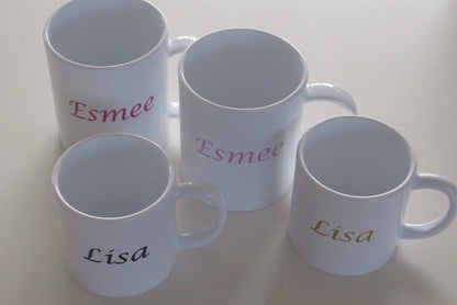 Koffiemok met Naam – Gepersonaliseerd Bedankt Cadeau - Gepersonaliseerd Cadeau - In-house Geborduurd