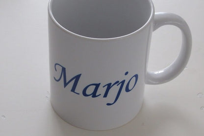 Koffiemok met Naam – Gepersonaliseerd Bedankt Cadeau - Gepersonaliseerd Cadeau - In-house Geborduurd