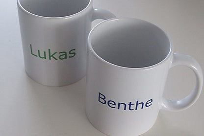 Koffiemok met Naam – Gepersonaliseerd Bedankt Cadeau - Gepersonaliseerd Cadeau - In-house Geborduurd