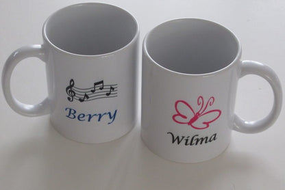 Mokken met Naam en Afbeelding - Gepersonaliseerd Cadeau - In-house Geborduurd