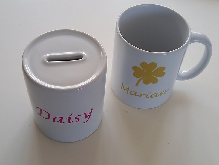 Mokken met Naam en Afbeelding