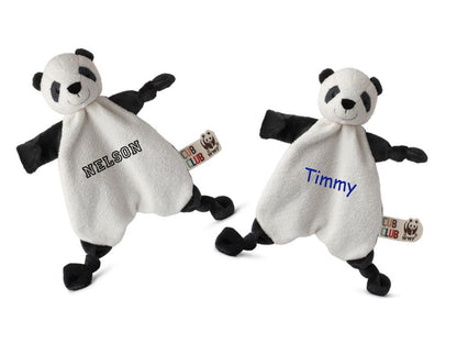 Panda knuffeldoek WWF - Gepersonaliseerd Cadeau - In-house Geborduurd