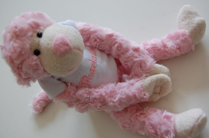 Slingeraap roze met naam