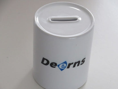 Spaarpot met logo - Gepersonaliseerd Cadeau - In-house Geborduurd