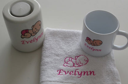 Spuugdoekjes met naam geborduurd - Gepersonaliseerd Cadeau 