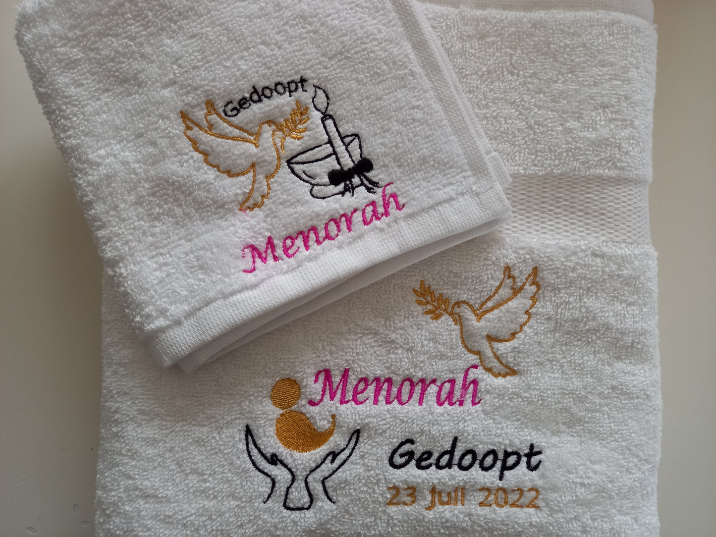 Doop cadeau met naam voor doopfeest