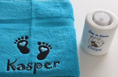 Sterrenlichtje Baby | Star in Heaven met Naam - Gepersonaliseerd Cadeau - In-house Geborduurd