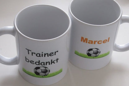 Bedank al je trainers van je Club| Koffiemok cadeau|