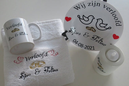 verlovingscadeaus met naam en datum