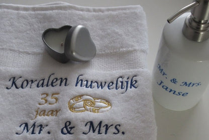 Koralen huwelijk cadeau | 35 jaar getrouwd cadeau - 