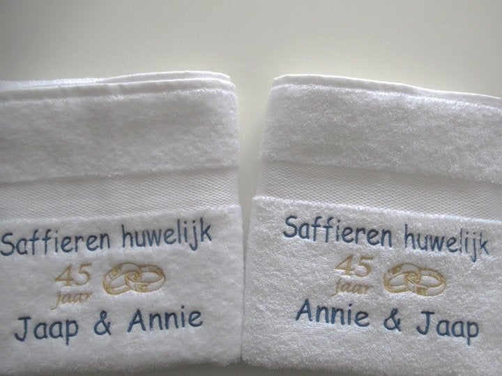 Saffieren huwelijk cadeau | 45 jaar getrouwd - Gepersonaliseerd Cadeau 