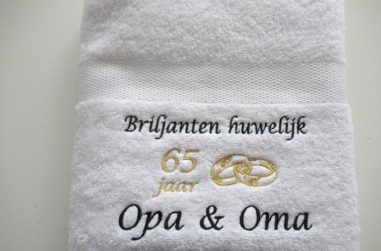 Briljanten huwelijk cadeau | 65 jaar getrouwd 