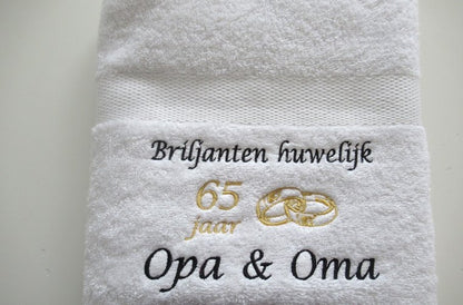 Briljanten huwelijk cadeau | 65 jaar getrouwd 