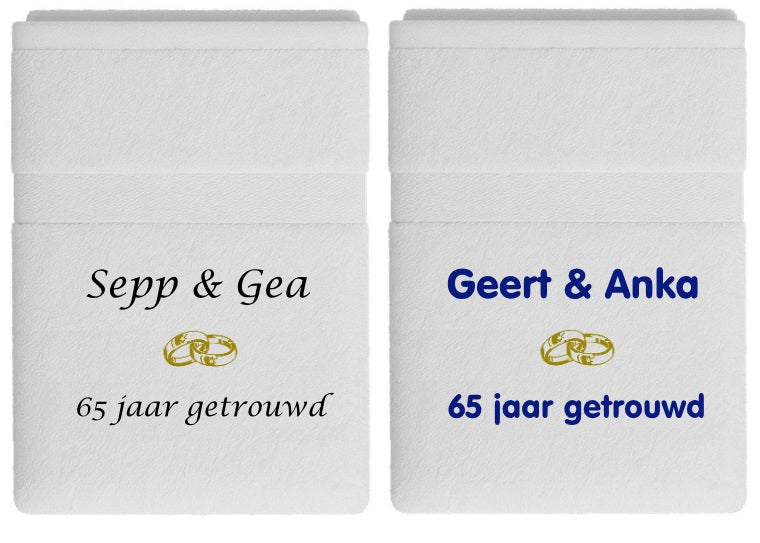 65 jaar getrouwd cadeau met namen