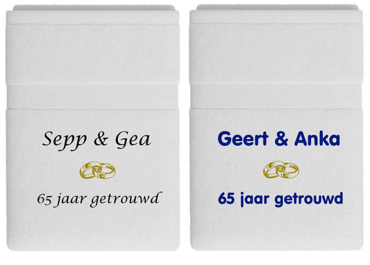 65 jaar getrouwd cadeau met namen