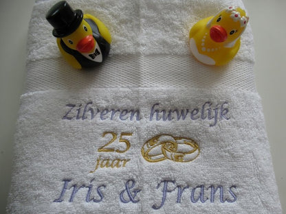 Zilveren huwelijkscadeau | 25 jaar getrouwd | Origineel cadeau