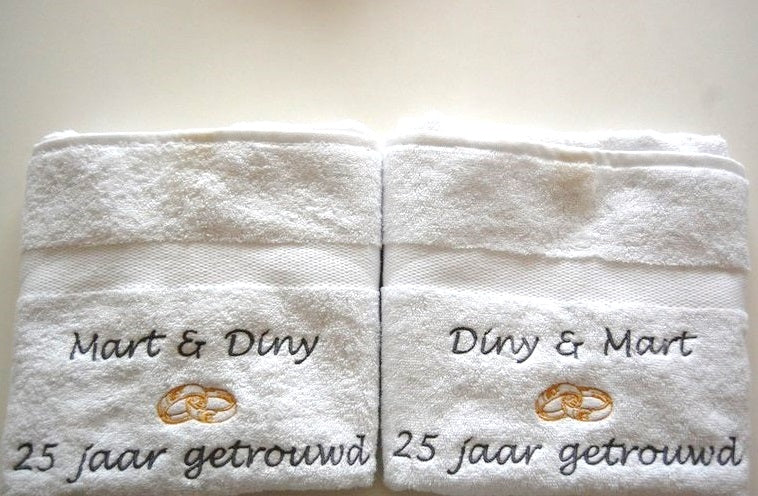 25 jaar getrouwd | Zilveren Huwelijk | Gepersonaliseerd kado|